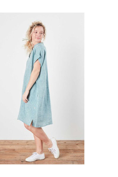 Linen by Krebs Ylva hørkjole navy