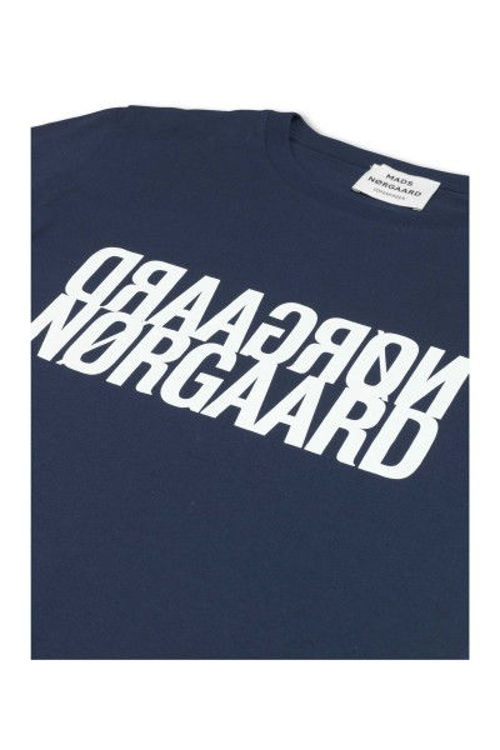 Mads Nørgaard Trenda organic T-shirt navy white