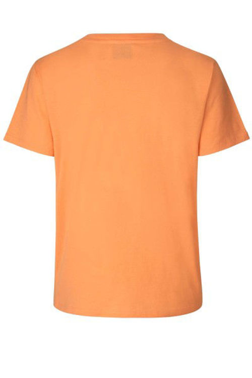 Mads Nørgaard Trenda organic T-shirt orange white