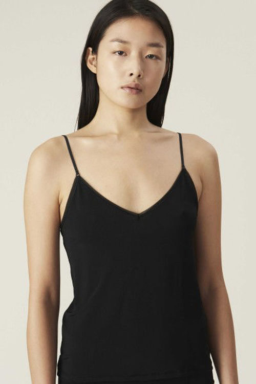 Ganni slip undertop sort