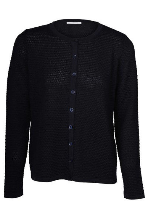 SibinLinnebjerg Pearl strikcardigan navy