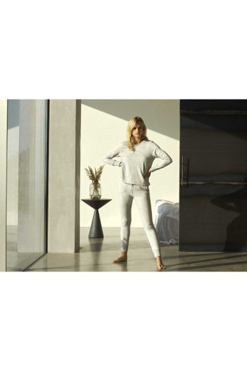 JBS of DK loungewear sweat o´neck bambus lysegrå