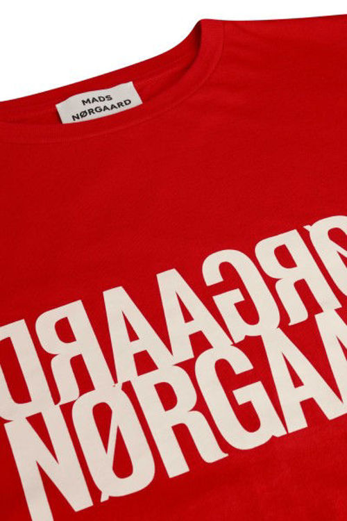 Mads Nørgaard Trenda organic T-shirt fiery red