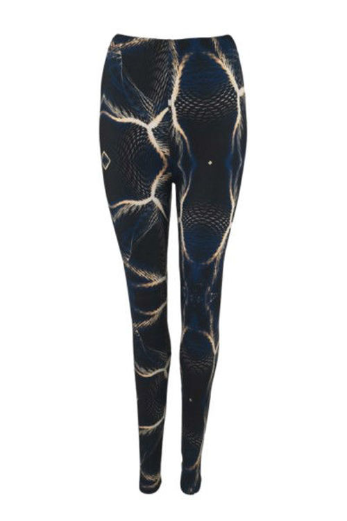 Black Colour Tomine legging dark blue