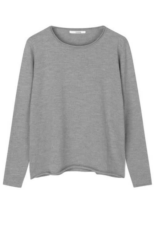 SibinLinnebjerg Maria strik sweat grey