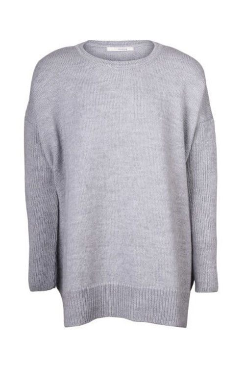 SibinLinnebjerg Elsa strik sweat grey