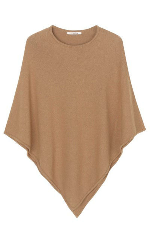 SibinLinnebjerg Edie strik poncho camel