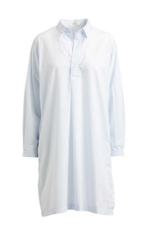 Rabens Saloner Madi Placket kaftan pale blue