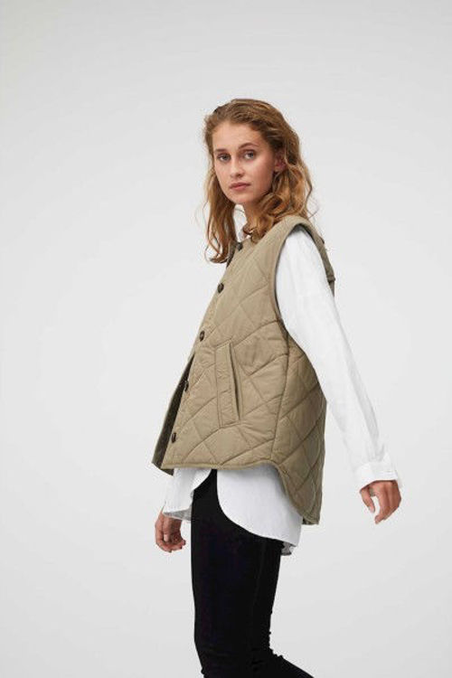 Global Funk Feeney quiltet vest khaki dust