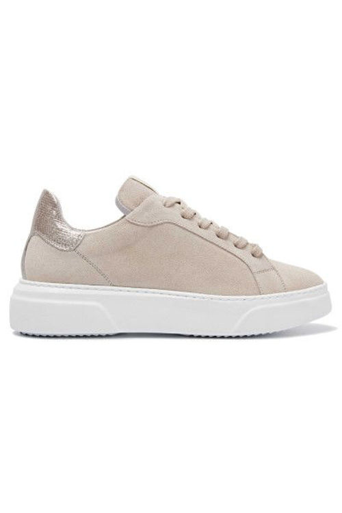 Via Vai Juno sneakers ruskind calcare platino