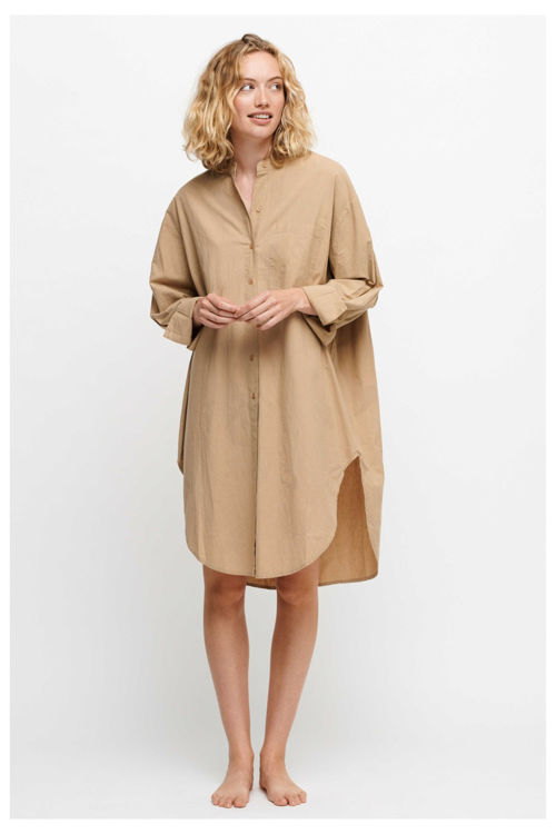 Moshi Moshi Mind Believe skjortekjole whey beige