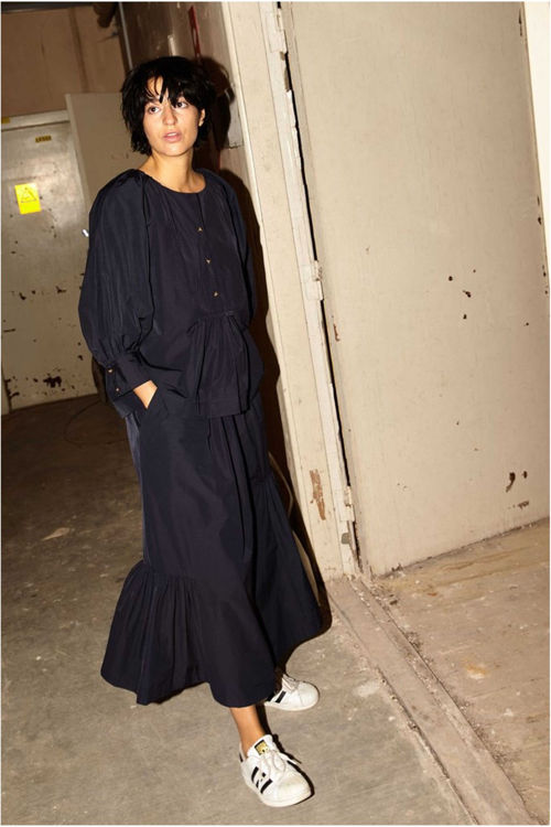 Rabens Saloner Vivienne opaque bluse midnight