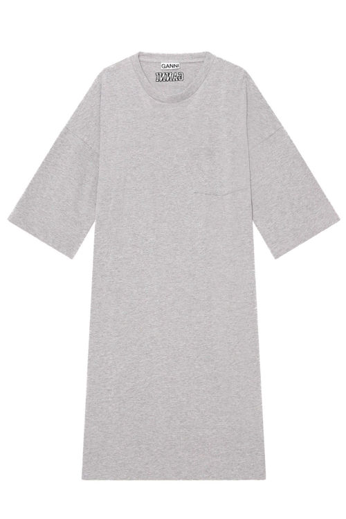 Ganni T-shirt midi kjole paloma melange
