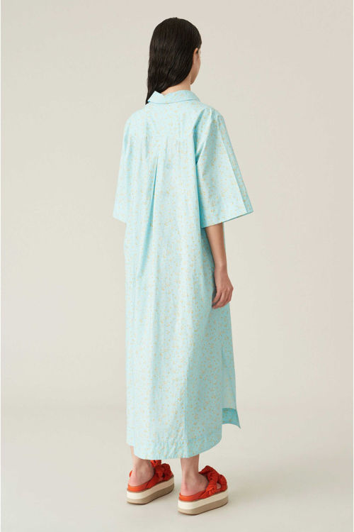 Ganni maxi kjole corydalis blue