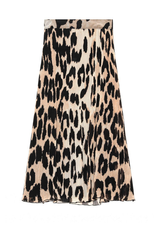 krølle tro audition Fru Lund - Ganni Georgette maxi nederdel leopard