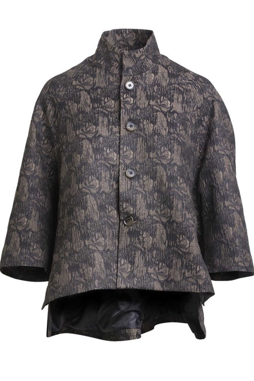 Rabens Saloner Nikita jacquard kappe/jakke ash