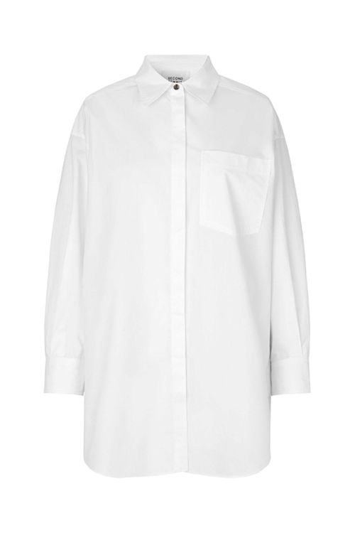 Second Female Larkin New oversize skjorte hvid