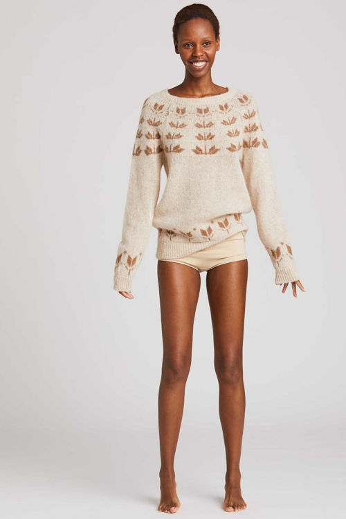 Gai+Lisva Mille strik nougat melange