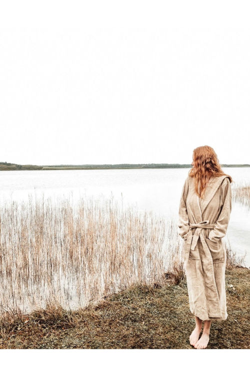 Vinterbaderen Stranden badekåbe sand