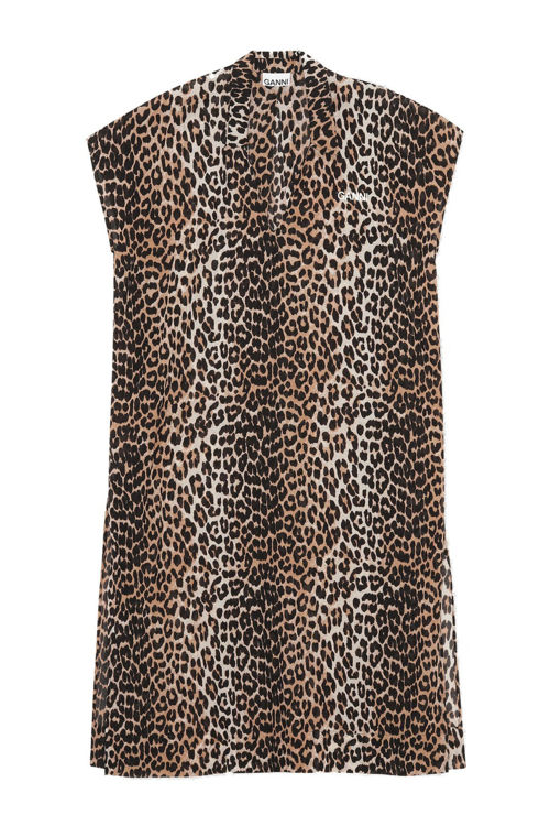 Ganni kaftan leopard