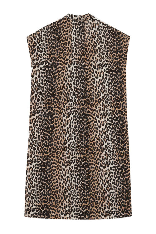 Ganni kaftan leopard