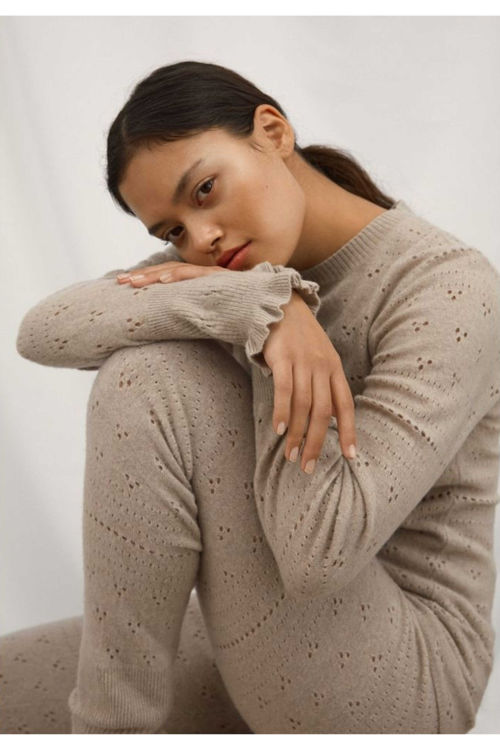 Aiayu Jane strik birch melange