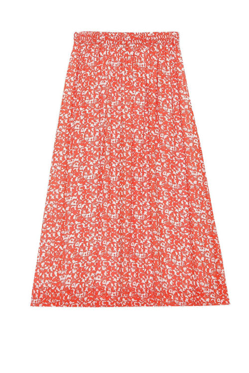 Ganni nederdel printed crepe mini floral