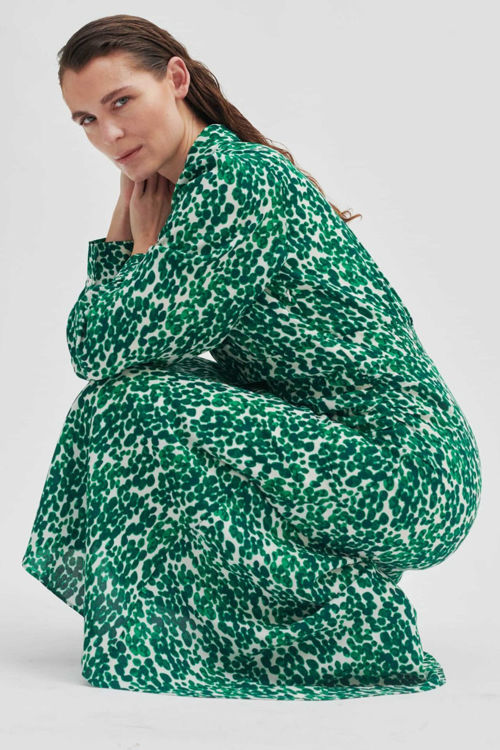 second Female Clover kjole green tambou