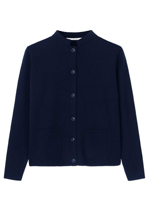 SibinLinnebjerg Dell strikcardigan navy