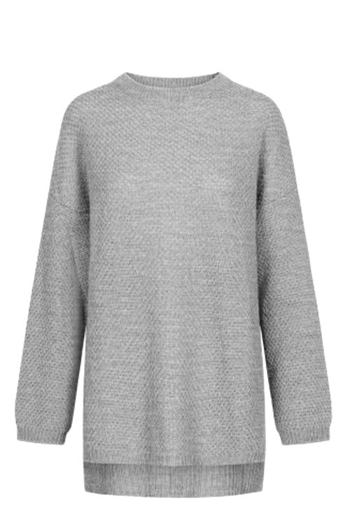 GAI+LISVA Martina strikpullover light grey melange