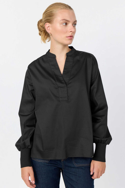 Levetè Room LR-Isla solid 35 bluse sort