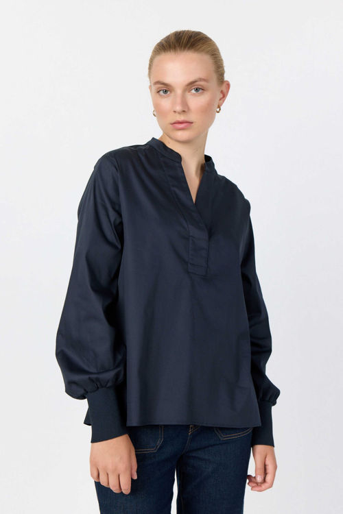 Levetè Room LR-Isla Solid 35 bluse navy