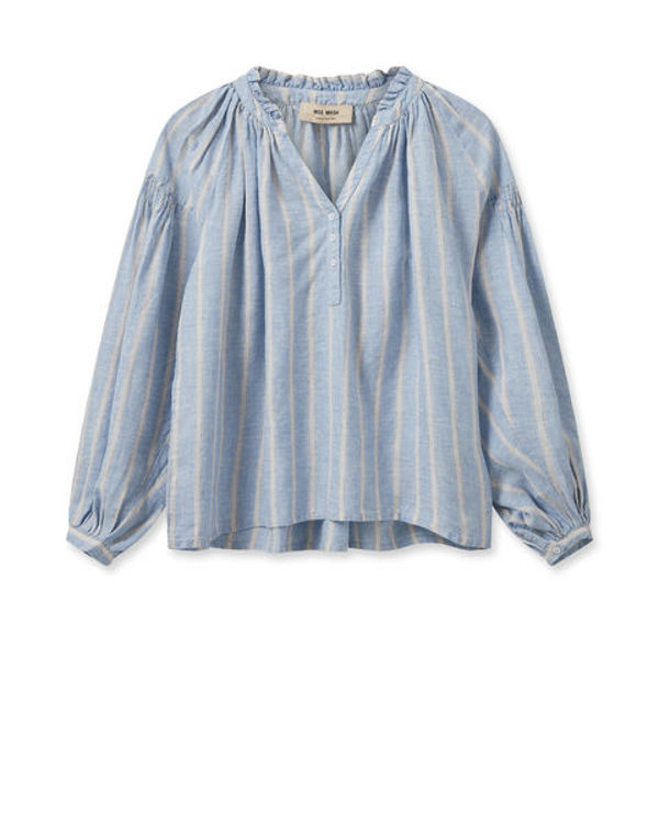 Mos Mosh Safi striped linen bluse