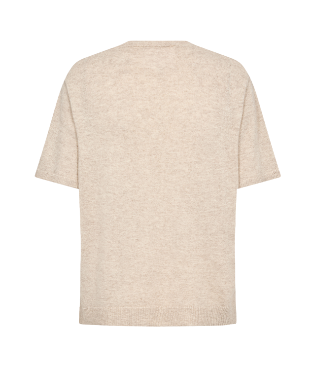 Levete LR-Eloise 2 Strik t-shirt Sand Mel