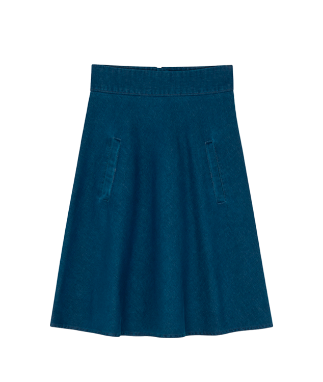 Mads Nørgaard Stelly Skirt soft SARGAASO SEA