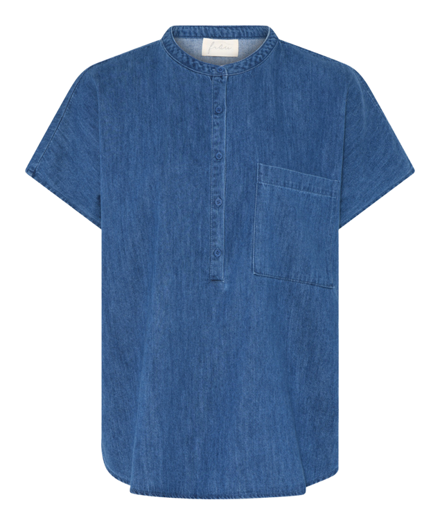 Frau Colombo denim bluse blue