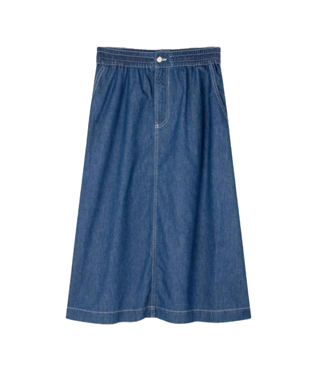 Mads Nørgaard  air den. luni skirt denim blue