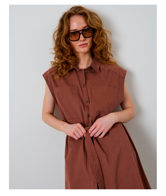La Rouge Lila Dress Terra cotta