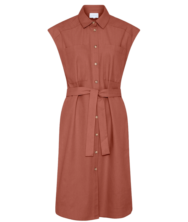 La Rouge Lila Dress Terra cotta