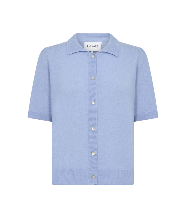 Levete Eloise 8 strik  polo light blue