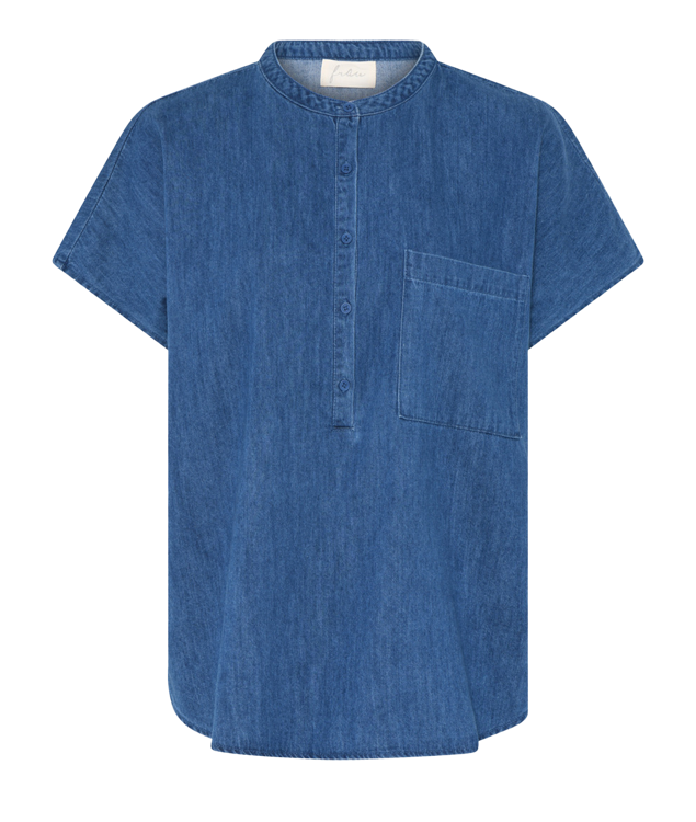 Frau Colombo bluse clear blue