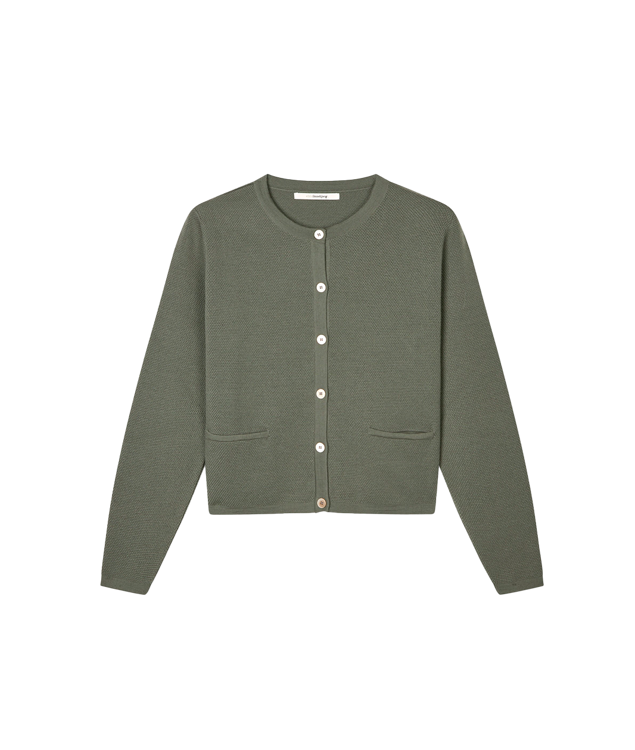 Sibin  Ruby strik cardigan kahki