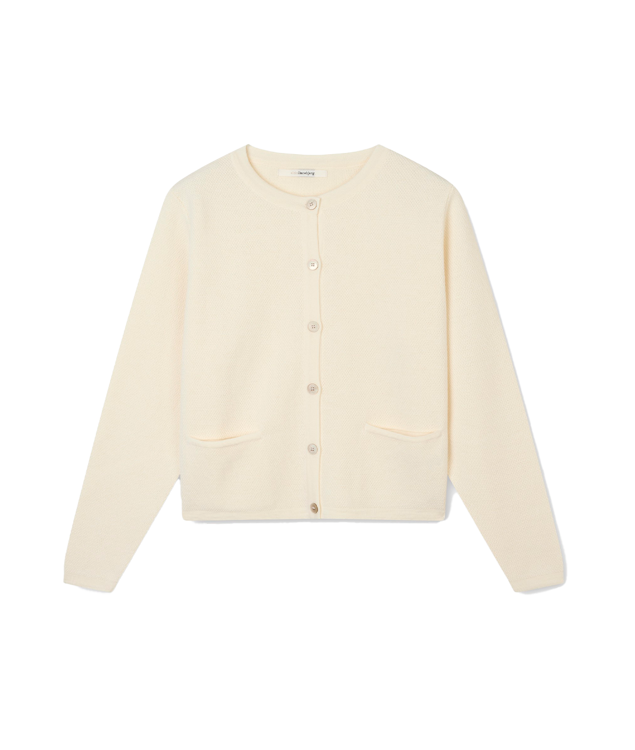 Sibin Ruby strik cardigan offwhite