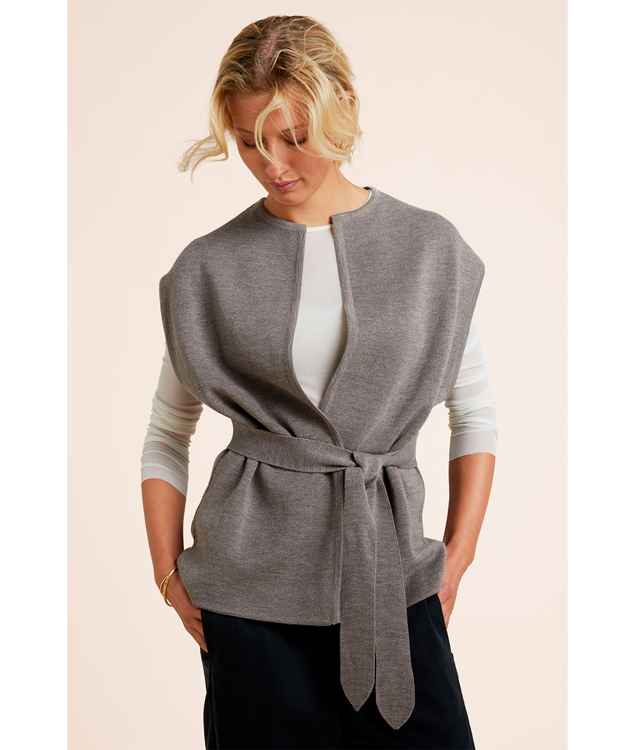 SibinLinnebjerg Nora strik vest grizzly