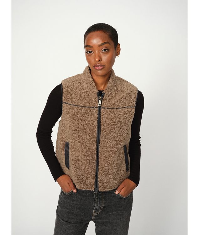 Mos Mosh Teddy vest falcon