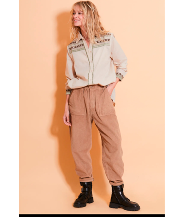 by Lund skjorte Agnes sand/army