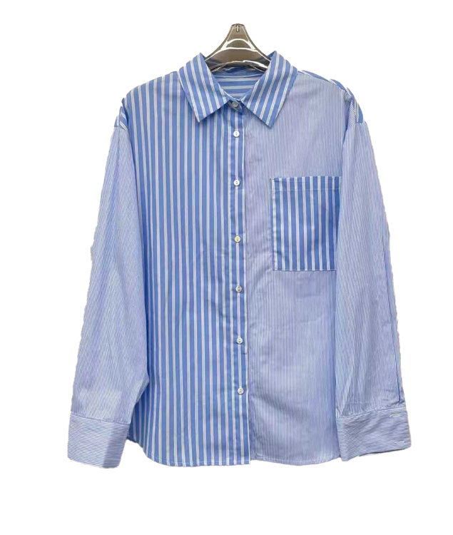 by Lund stribet skjorte Mitzi  blå