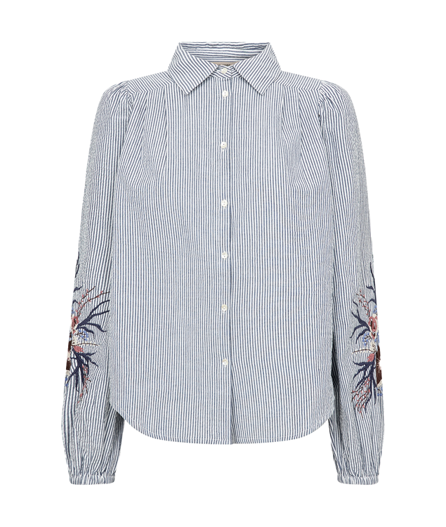 Mos Mosh Ciu Oxfo shirt blue