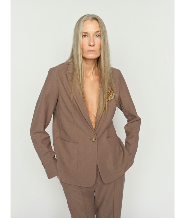 Mos Mosh Phebs Polly Blazer coffee