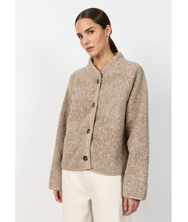 Levete plysjakke Pernille 1 warmsand